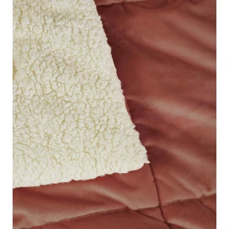 Das Home Κουβερτοπάπλωμα Sherpa Ημίδιπλο 160x240 1173 Κεραμιδί