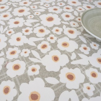 Τραπεζομάντηλο Τυπωτό Λονέτα 135x180 Dimeco Diana Brown