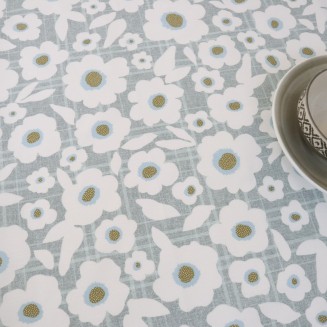 Τραπεζομάντηλο Τυπωτό Λονέτα 135x180 Dimeco Diana Blue