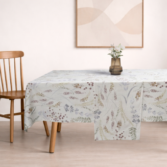 Τραπεζομάντηλο Τυπωτό Βαμβακερό 135x180 Dimeco Herb