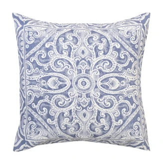 Μαξιλαροθήκη Διακοσμητική 45x45 Dimeco Στόφα Panel Capri Blue