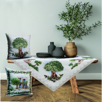 Τραπεζοκαρέ Στόφα Panel 140x140 Dimeco Catania