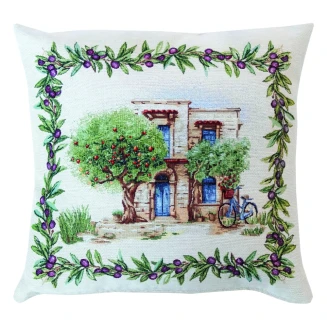 Μαξιλαροθήκη Διακοσμητική 45x45 Στόφα Panel Dimeco Catania Home