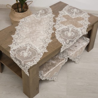 Σετ Κέντημα 5 Τεμαχίων Dimeco 2130 Beige