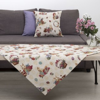 Καρέ Στόφα All Over 90x90 Dimeco Easter Basket