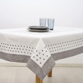 Τραπεζομάντηλο Κεντητό 140x140 Dimeco 15230 Grey