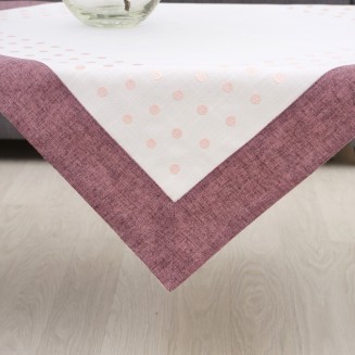 Τραπεζομάντηλο Κεντητό 140x140 Dimeco 15230 Pink