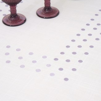 Τραπεζομάντηλο Κεντητό 140x140 Dimeco 15230 Purple
