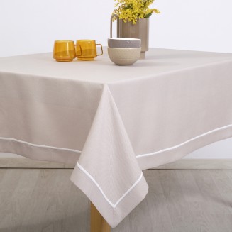 Τραπεζομάντηλο Κεντητό 165x360 Dimeco 3917 Grey