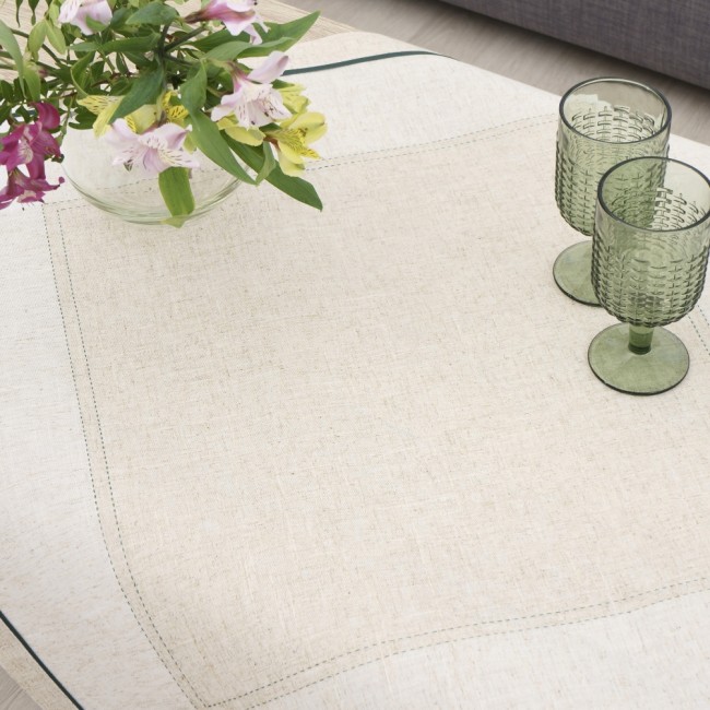 Τραπεζομάντηλο Κεντητό 140x140 Dimeco 4015 Green