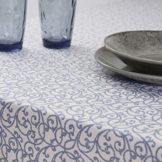 Τραπεζομάντηλο Αλέκιαστο 135x135 Dimeco 5810 Blue