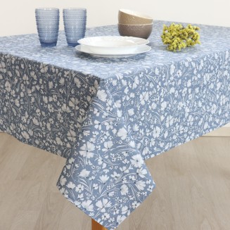Τραπεζομάντηλο Αλέκιαστο 135x135 Dimeco 5811 Blue