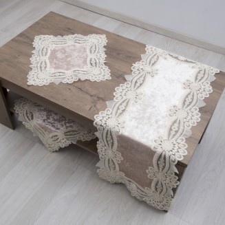 Σετ 3τμχ (Σεμέν/Πετσετάκια) 9131 Beige Dimeco