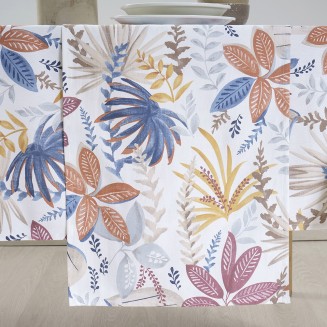 Runner  40x160 LEAVES Brown Dimeco