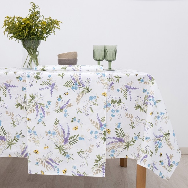 Τραπεζομάντηλο Λονέτα 135x135 Dimeco Lily Blue