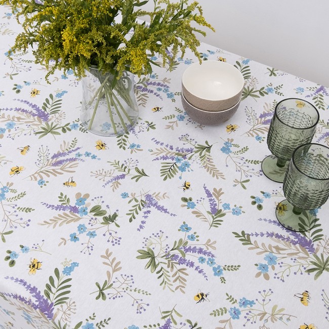 Τραπεζομάντηλο Λονέτα 135x135 Dimeco Lily Blue