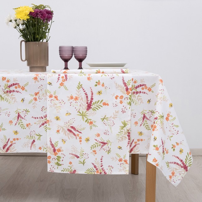 Τραπεζομάντηλο Λονέτα 135x135 Dimeco Lily Red