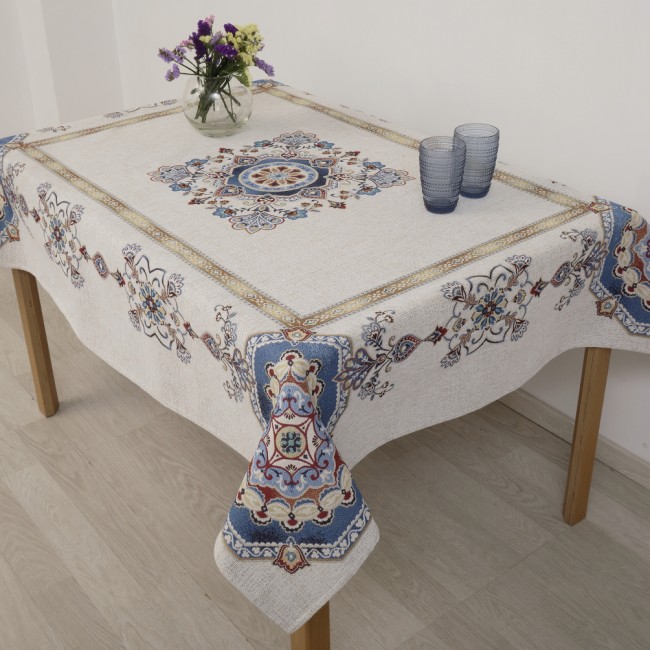 Τραπεζομάντηλο Στόφα Panel 140x220 Dimeco Morena Blue