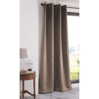 Κουρτίνα Με Κρίκους 140x270 Flamingo Coveri Beige