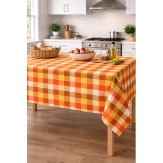 Flamingo Τραπεζομάντηλο φαγητού Σχ. 6997 polyester/cotton Orange 140x180