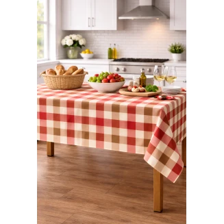 Flamingo Τραπεζομάντηλο φαγητού Σχ. 6997 polyester/cotton Red 140x180