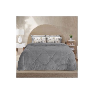 Κουβερτοπάπλωμα Υπέρδιπλο 220x240 Lino Dania Grey
