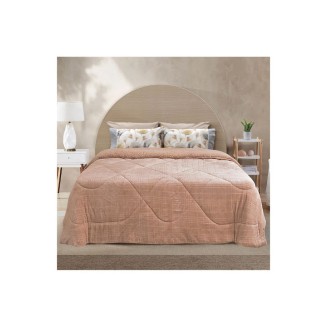 Κουβερτοπάπλωμα Υπέρδιπλο 220x240 Lino Dania Mocca