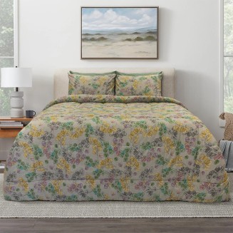 Κουβερλί Υπέρδιπλο 220x240 Lino Vivid Beige