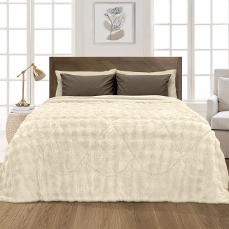 Κουβερτοπάπλωμα Υπέρδιπλο 220x240 Lino Conilio Ecru