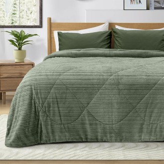 Κουβερτοπάπλωμα Υπέρδιπλο 220x240 Lino Stacy Khaki