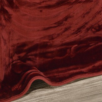 Κουβέρτα Βελουτέ Μονή 160x220 Lino Cobertor Emb Bordo