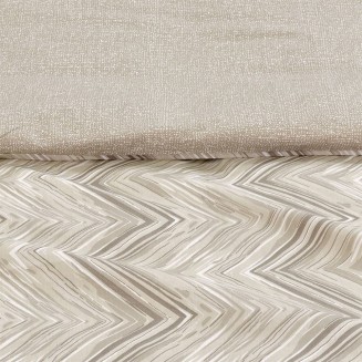 Παπλωματοθήκη Σετ 160x240 Φανέλα 160x240 Lino Iconic Beige