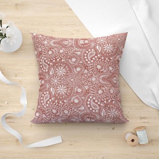 Μαξιλαροθήκη Διακοσμητική 45x45 Lino Sefu 302 Red