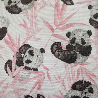 Μαξιλάρι Διακοσμητικό 45x45 Lino Panda Bear 301 Pink