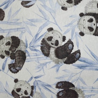 Μαξιλάρι Διακοσμητικό 45x45 Lino Panda Bear 601 Blue