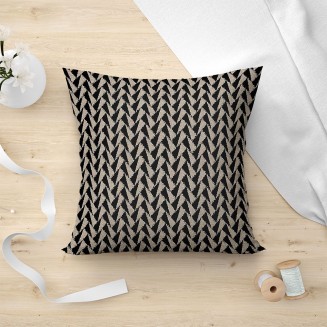 Μαξιλαροθήκη Διακοσμητική 45x45 Lino Corteo 850 Black