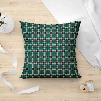 Μαξιλαροθήκη Διακοσμητική 45x45 Lino Tartan 701 Pine