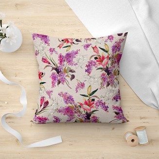 Μαξιλαροθήκη Διακοσμητική 45x45 Lino Paraiso 901 Lilac