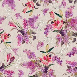 Μαξιλαροθήκη Διακοσμητική 45x45 Lino Paraiso 901 Lilac