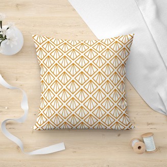 Μαξιλαροθήκη Διακοσμητική 45x45 Lino Mayabeque 201 Gold