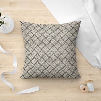 Μαξιλαροθήκη Διακοσμητική 45x45 Lino Macbeth 101 Beige