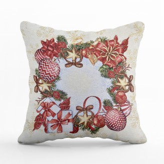 Μαξιλαροθήκη Χριστουγεννιάτικη 53x53 Lino Lucerna