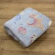 LINO ΚΟΥΒΕΡΤΑ FLEECE ΦΩΣΦΟΡΙΖΕ VOLCANO GREY-CIEL 110X150