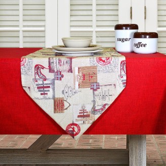 Τραβέρσα Χριστουγεννιάτικη 40x150 Lino Sled