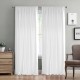 Κουρτίνα Με Τρέσα 140x280 Lino Samos C90901 White