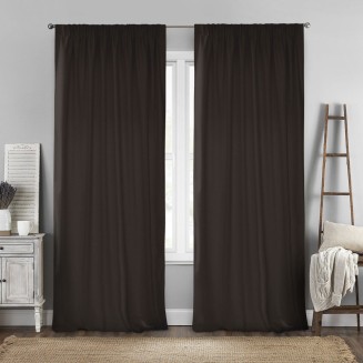 Κουρτίνα Με Τρέσα 140x280 Lino Renas 217 Brown