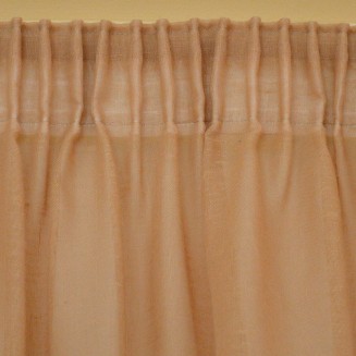 Κουρτίνα Με Τρέσα 145x295 Lino Line  502 Terracotta