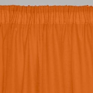 Κουρτίνα Με Τρέσα 145x295 Lino Line  503 Orange