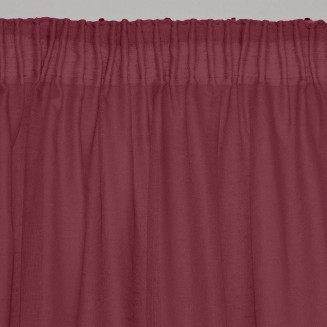 Κουρτίνα Με Τρέσα 145x295 Lino Line  402 Wine