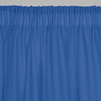 Κουρτίνα Με Τρέσα 145x295 Lino Line  604 Blue